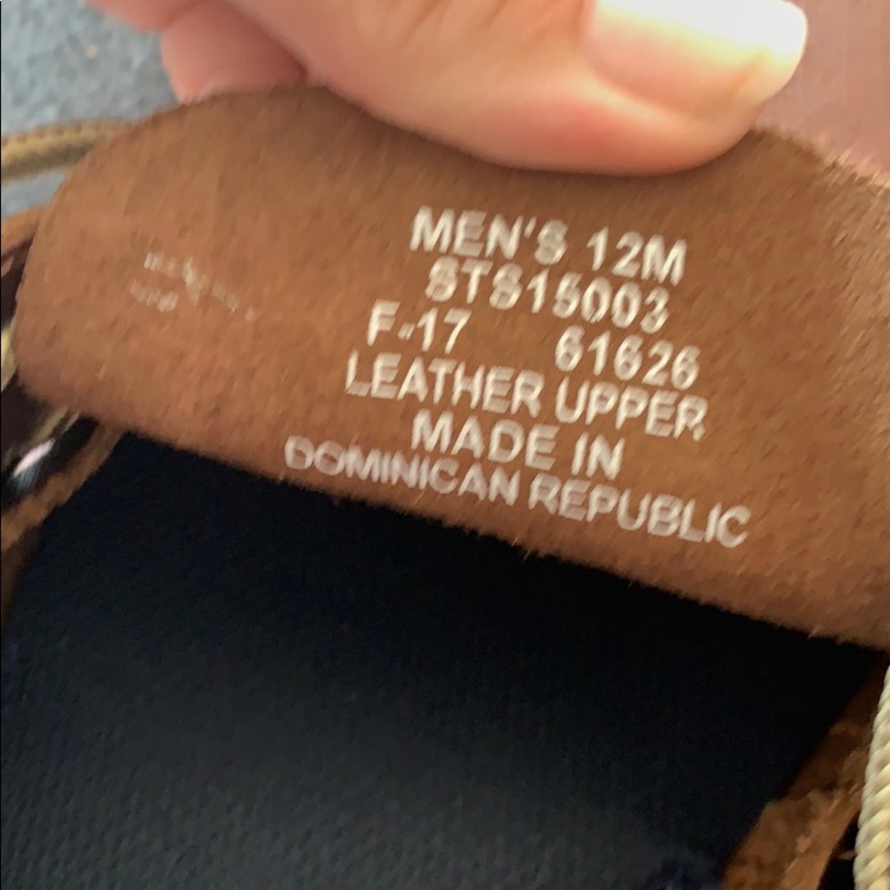 Sperry Top Slider- Dark Tan Leather - Picture 4 of 5